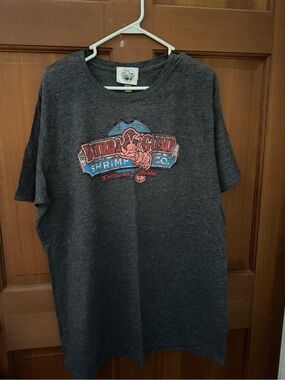 Bubba Gump Men’s Charcoal Graphic Short Sleeve Tee